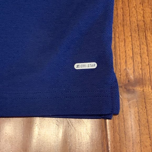 Starter Dri-Star Navy Blue Short Sleeve Collared Polo Shirt size M - Picture 6 of 6
